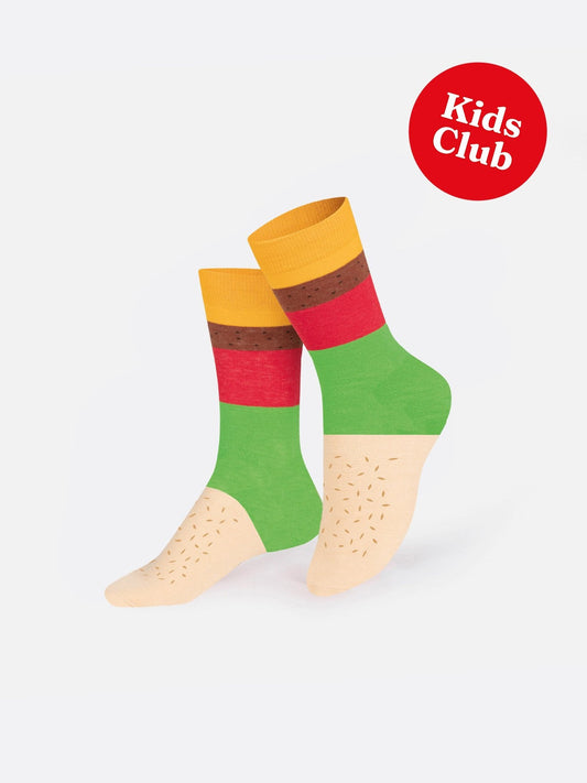 Eat My Socks - Kids' Cheeseburger Socks