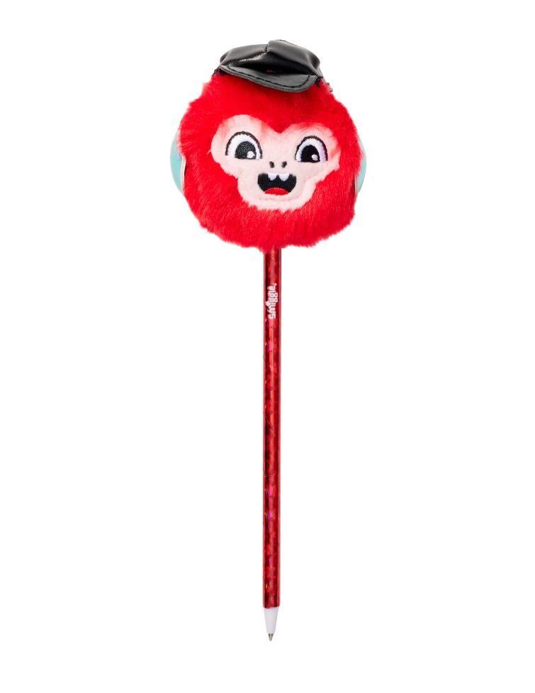 Smiggle - قلم حبر جاف من القطيفة Besties