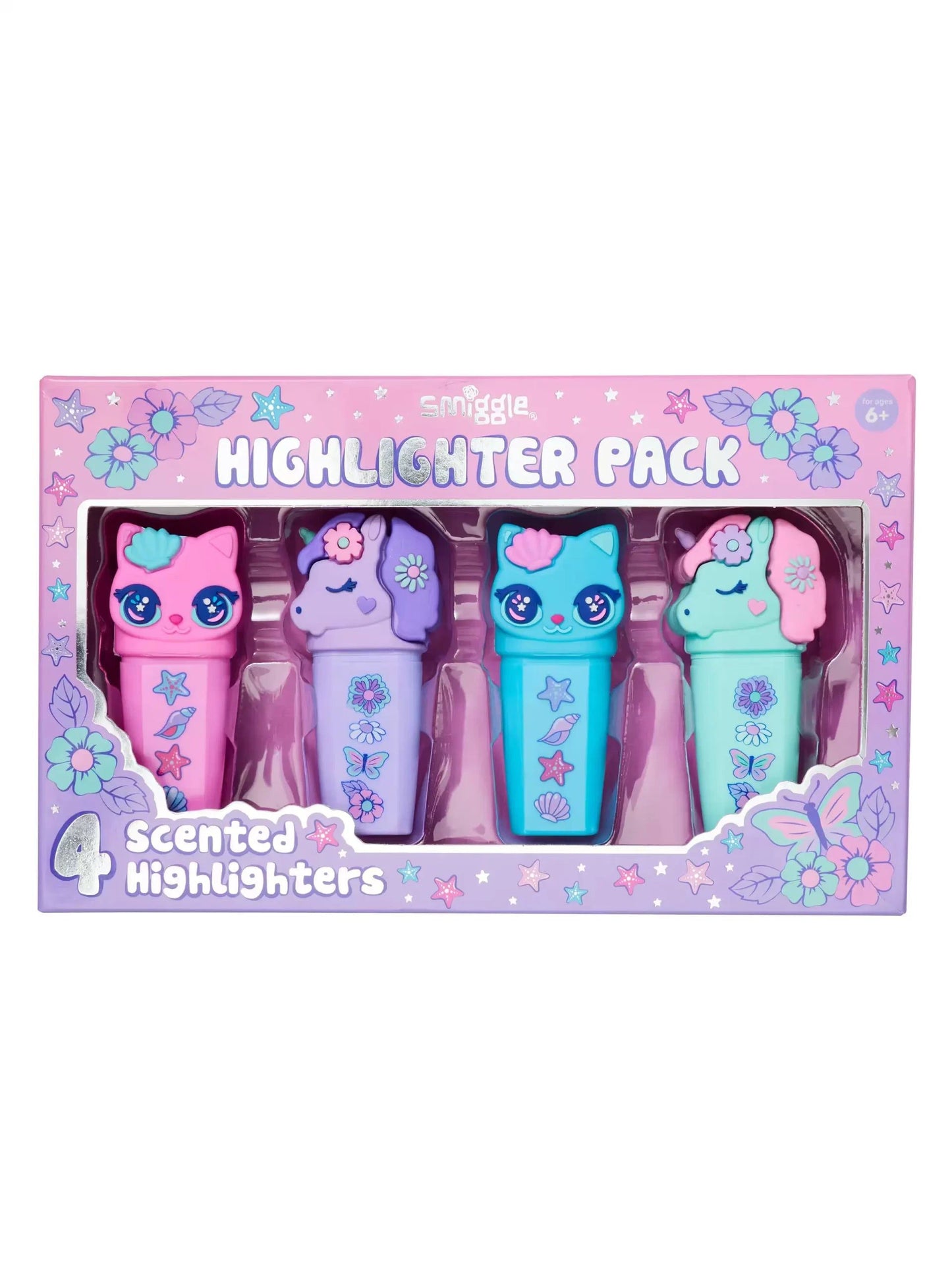 Smiggle - Hi There Highlighter Pen Pack X4