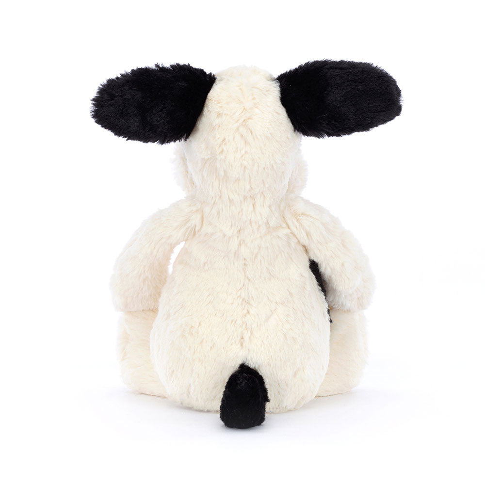 JellyCat - Bashful Black & Cream Puppy Plush Toy 31 cm