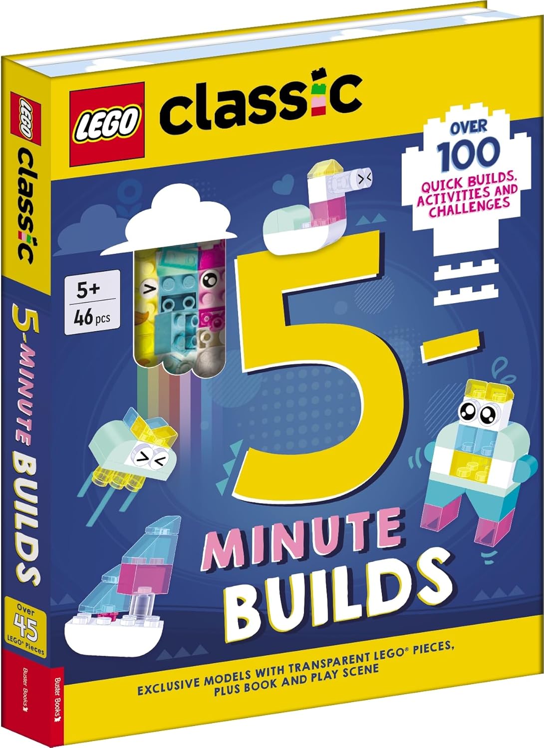 Lego - LEGO® Classic: 5 Dakikalık Yapılar Figür Oyuncaklı İngilizce Aktivite Kitabı