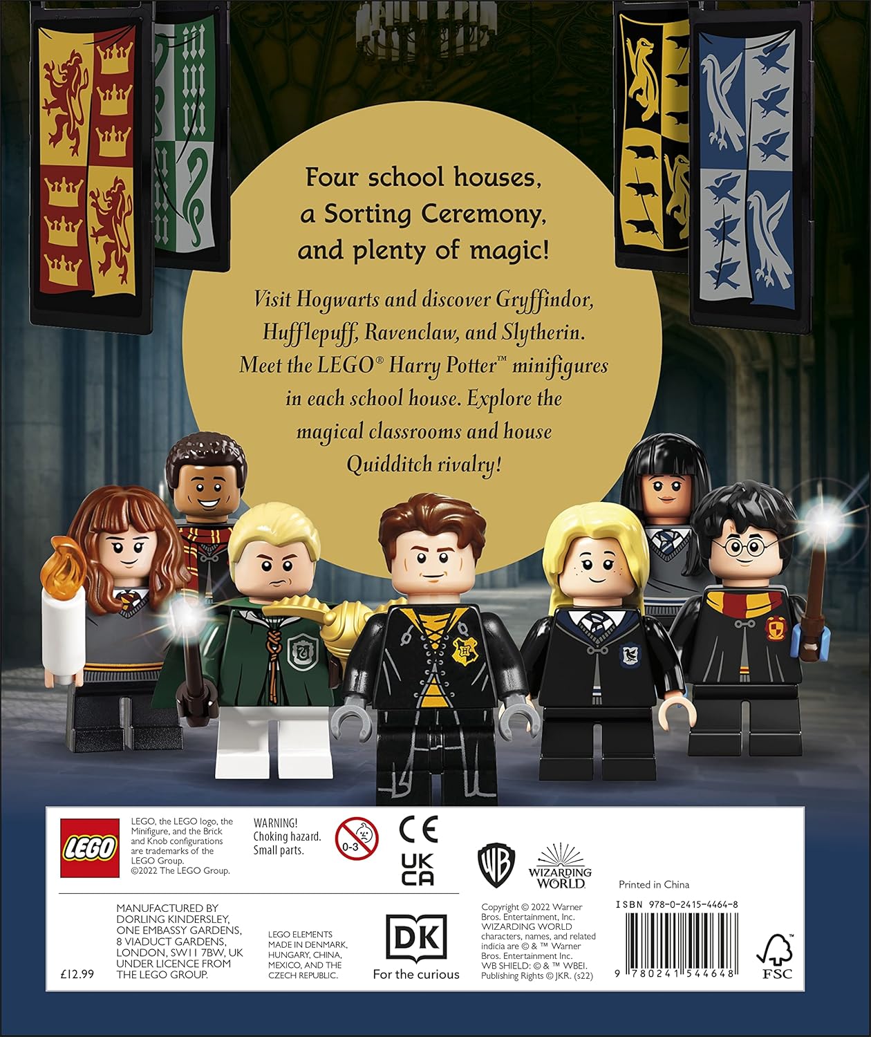Lego - LEGO Harry Potter Hogwarts Houses Figure Toy, English Activity and Story Book