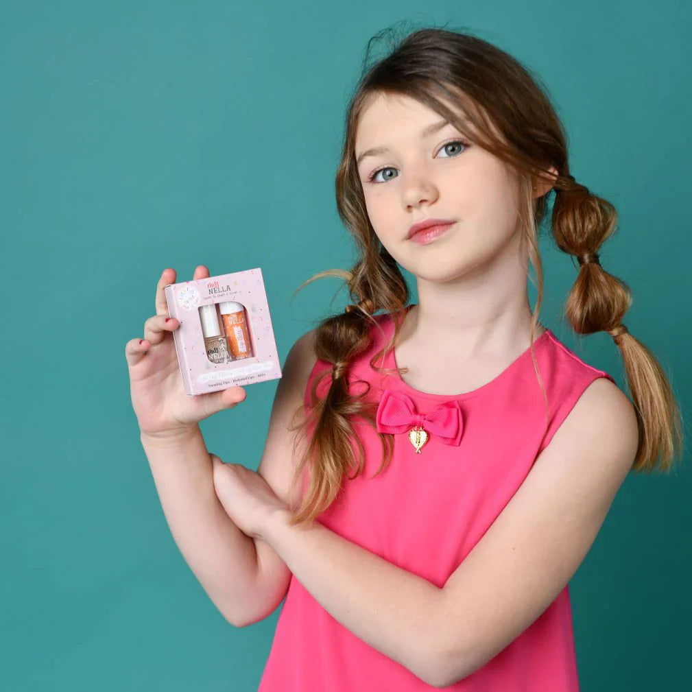 Miss Nella Nella Lip Gloss & Nail Polish Double Set