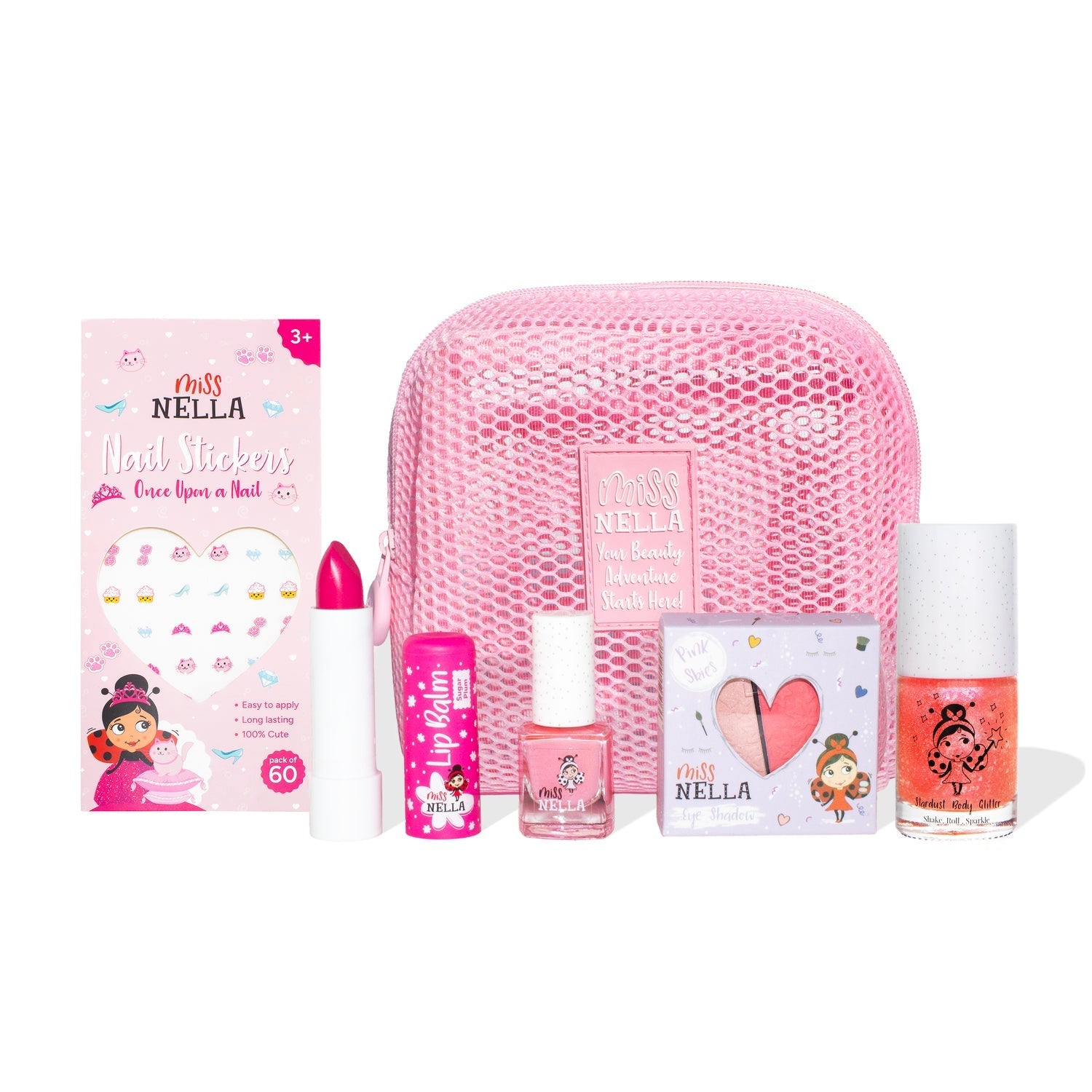 Miss Nella - Pembe Düşler Çocuklar için Makyaj Hediye Seti