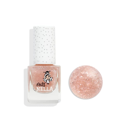 Miss Nella - Pembe Glitter Son Kat Soyulabilir Oje