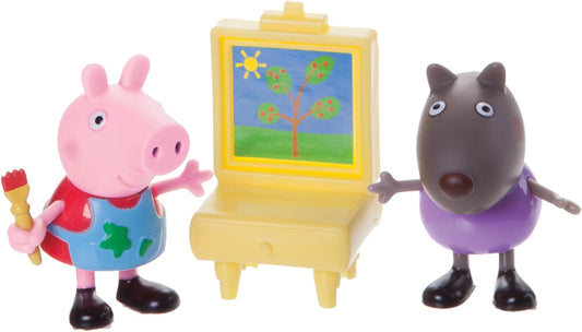 Peppa Pig - Peppa & Danny the Dog Drawing Figure Toy Set