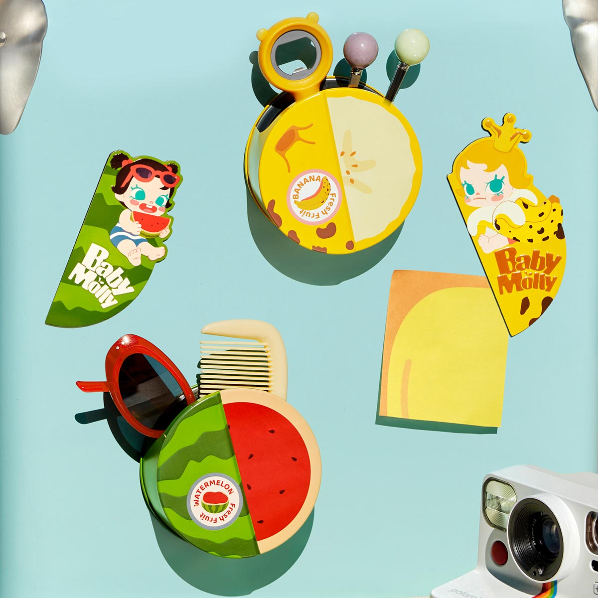 Pop Mart - Original Baby Molly Fruit Flavor Series Magnetic Lock Storage Box Set