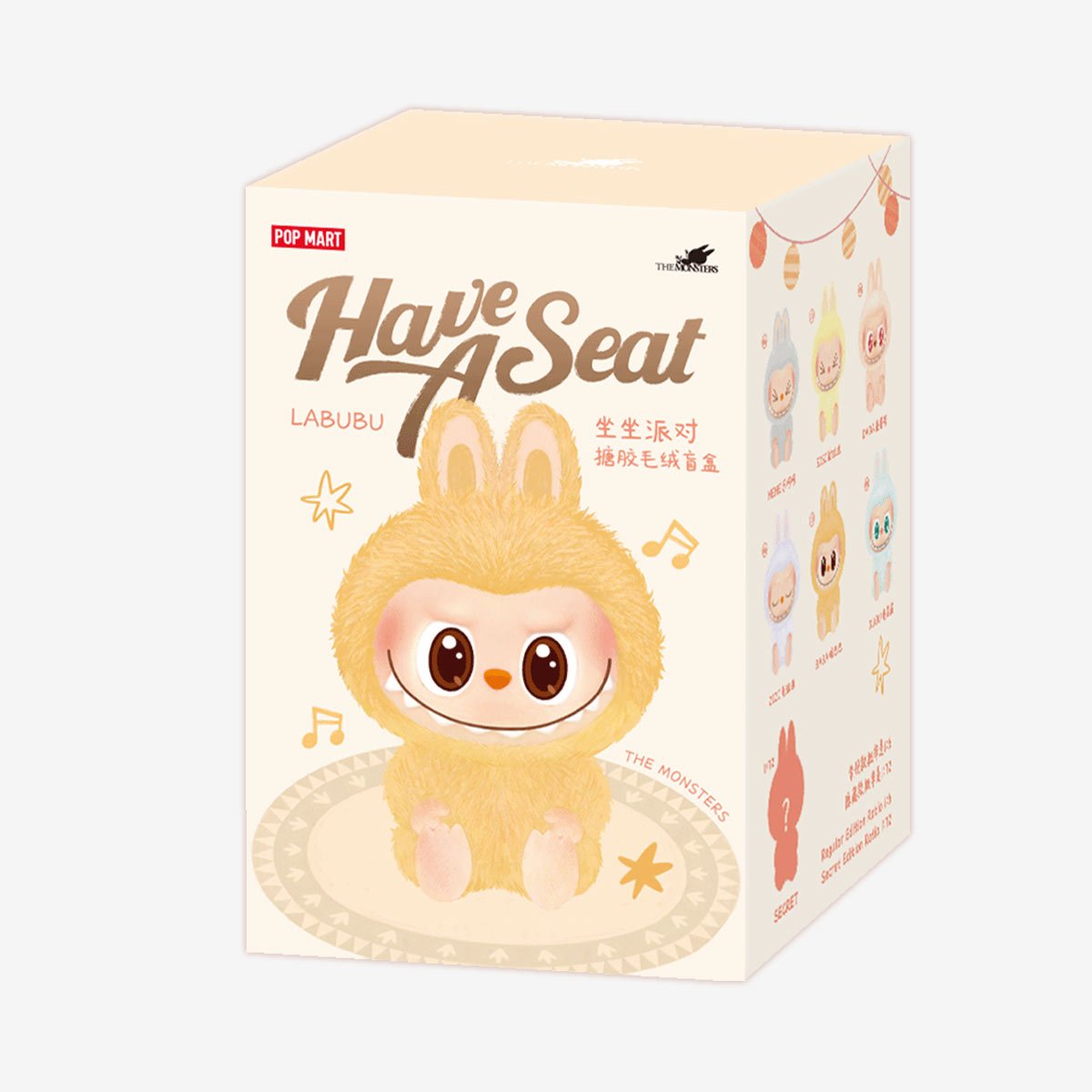 Pop Mart - Orijinal Have a Seat Vinyl Pelüş Bebek Süpriz Kör Paket