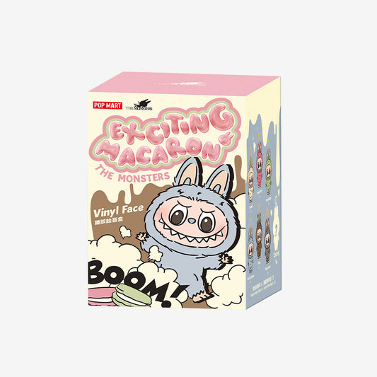 Pop Mart - Orijinal Labubu THE MONSTERS: Exciting Macaron Vinil Peluş Bebek Süpriz Kör Paket