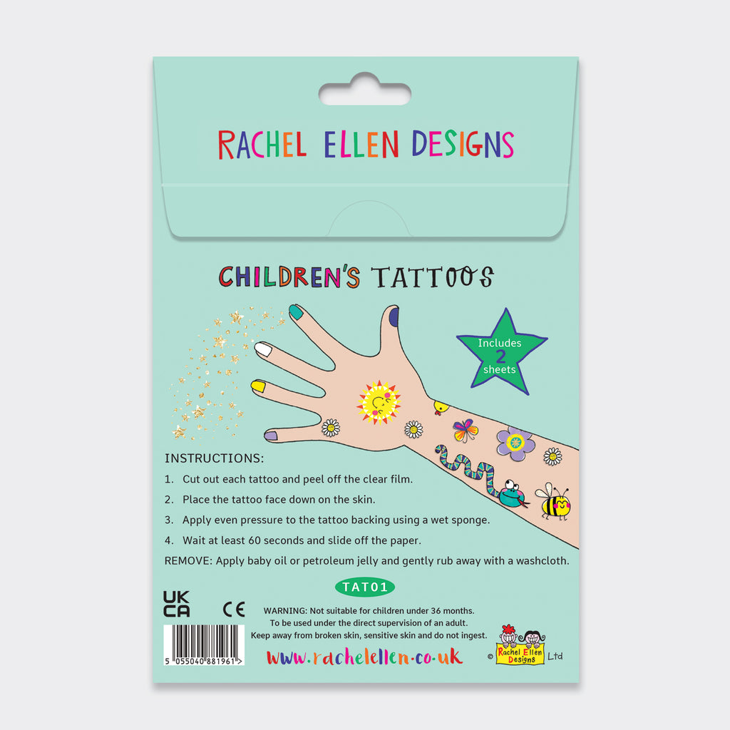 Rachel Ellen - Love Our Planet Kids Temporary Tattoos