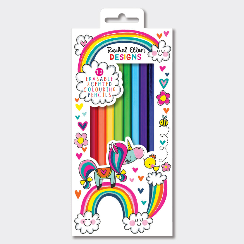 Rachel Ellen - Unicorns Kokulu ve Silgili Boya Kalem Seti
