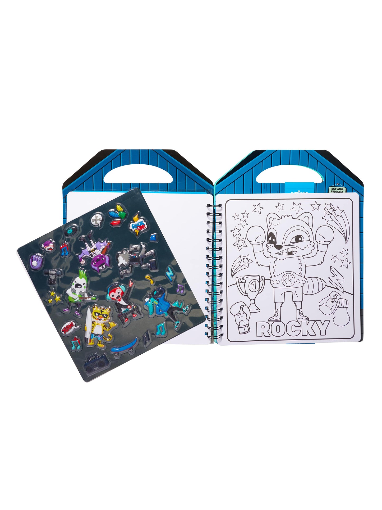 Smiggle - Besties Yeniden Kullanılabilir Çıkartmalı Boyama Kitabı