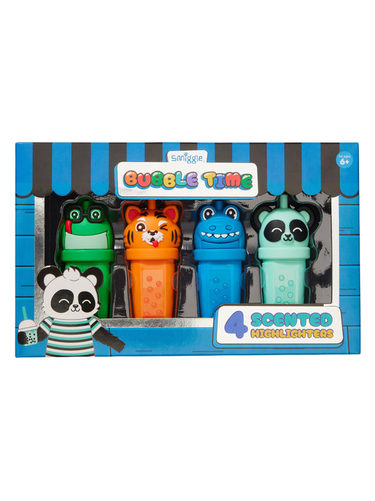 Smiggle - Bubble Time Fosforlu Highlighter 4lü Kalem Seti