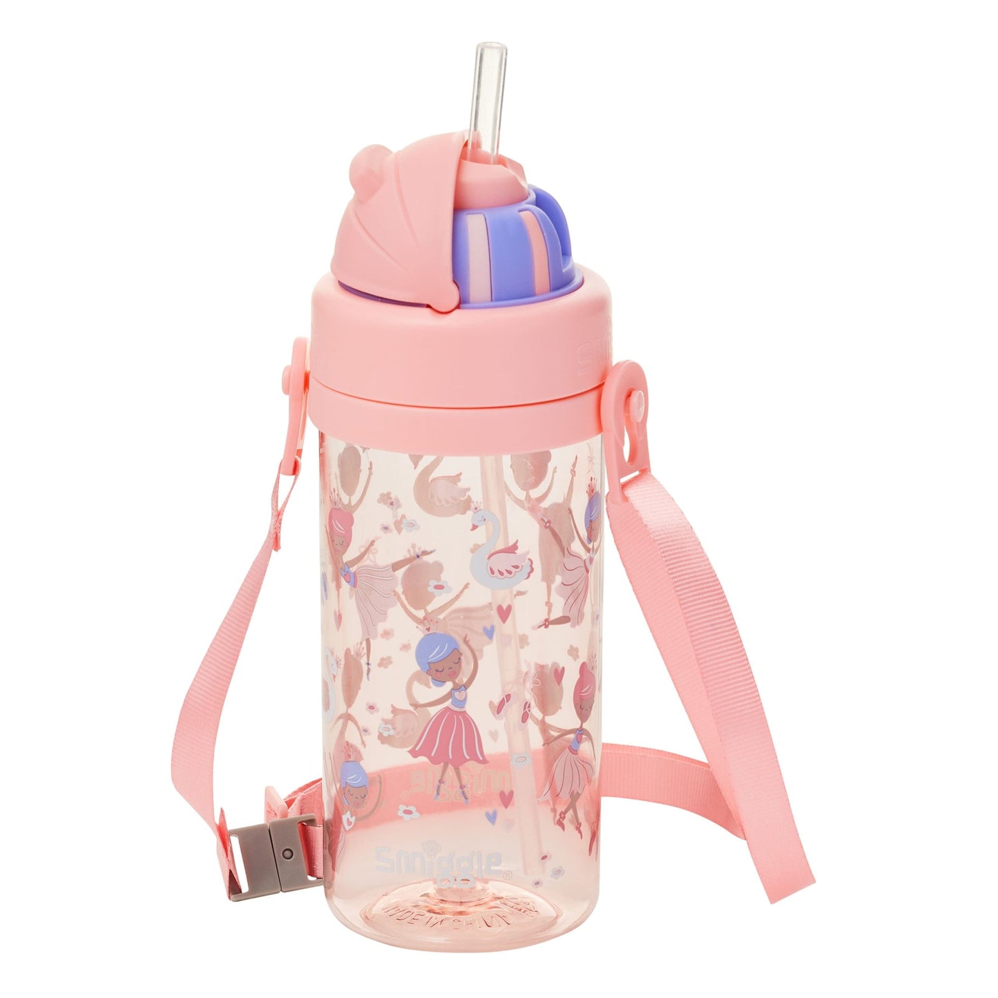 Smiggle - La La Teeny Tiny 400 ML BPA-Free Hidden Water Bottle with Straw