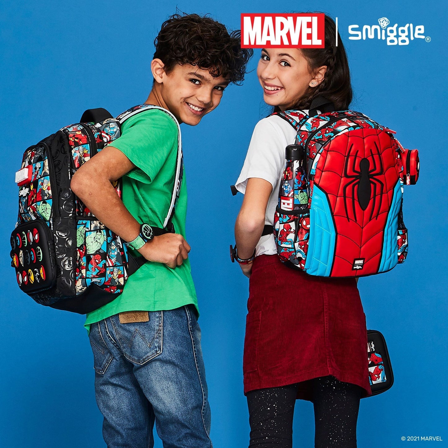 Smiggle - Marvel Spider-Man Junior Hoodie Sırt Çantası