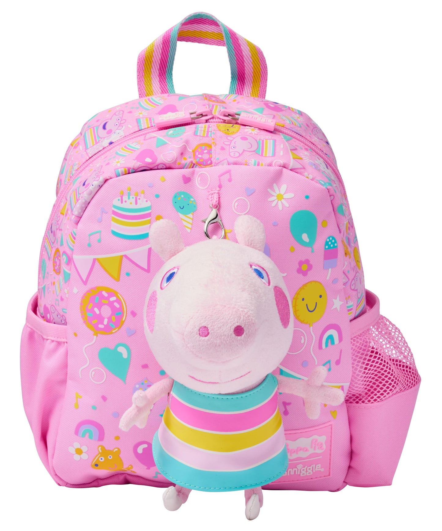 Smiggle - Peppa Pig Çıkarılabilir Oyuncaklı Kreş Okul Sırt Çantası