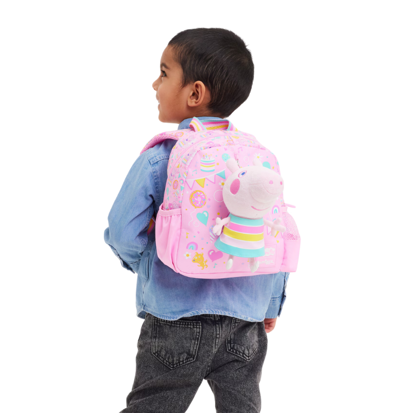 Smiggle - Peppa Pig Preschool School Backpack with Removable Toys
