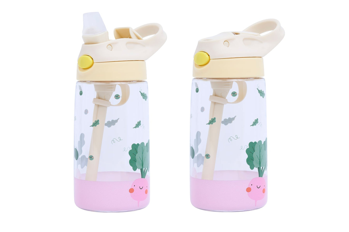 The Cotton Cloud - Dancing Hearts 480ML Tritan Gizli Pipetli Suluk